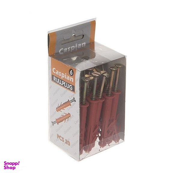 پیچ و رول پلاک کاسپین مدل DT-456 بسته 60 عددی