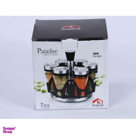 ست جای ادویه 6 پارچه کاپریس مدل پارادایس کد 12663