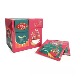 چای ماسالا جینسینگ سحرخیز بسته ۱۲ عددی