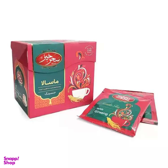 چای ماسالا جینسینگ سحرخیز بسته ۱۲ عددی