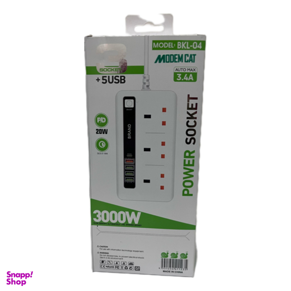 چند راهی برق Type-C و USB مودم کت مدل BLK-04