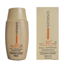 کرم ضد آفتاب رنگی ژیناژن SPF 50 مدل 02 ‌مناسب پوست‌های چرب حجم 50 میلی‌لیتر