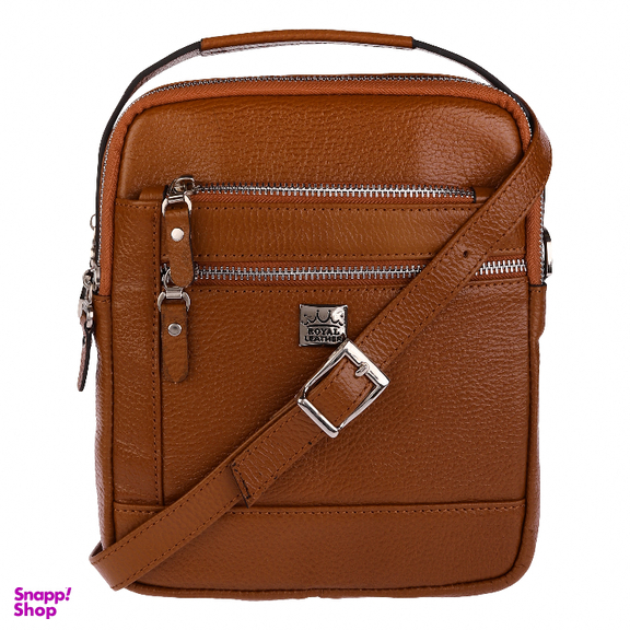 کیف دوشی مردانه رویال چرم کد W70