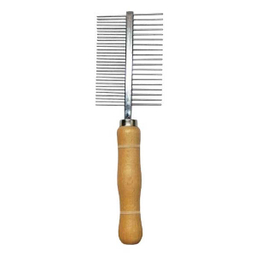 شانه گره باز کن دسته چوبی کد A-39