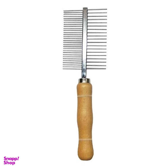 شانه گره باز کن دسته چوبی کد A-39