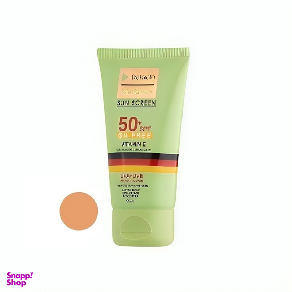 کرم ضد آفتاب رنگی دیفکتو SPF 50 مدل 03 ‌مناسب برای پوست‌های چرب حجم 50 میلی‌ لیتر