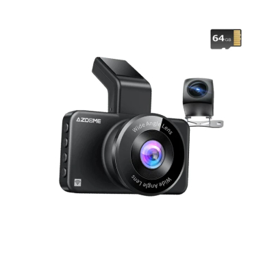 دوربین ثبت وقایع دو لنز آزدوم مدل M17Pro به همراه کارت حافظه 64 گیگابایت