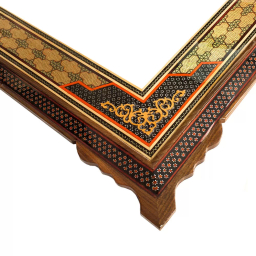 قاب قلمزنی خاتم کاری نفیس ابعاد 102×62 سانتی متر