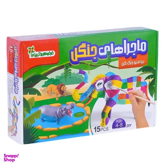 بازی آموزشی فرفره های رنگی مدل رنگ آمیزی ماجراهای جنگل کد 1060010060