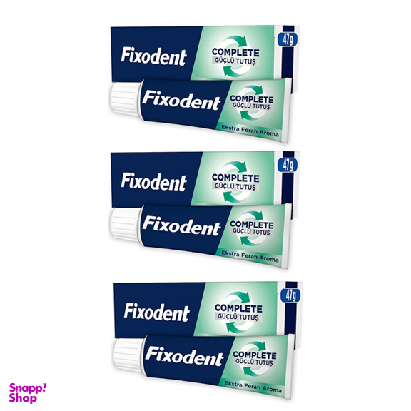چسب دندان مصنوعی فیکسودنت مدل New Extra Fresh حجم 47 میلی لیتر مجموعه 3 عددی