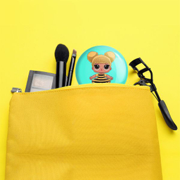 آینه جیبی خندالو طرح عروسک ال او ال LOL مدل تاشو کد 27871