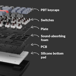 کیبورد بی سیم مخصوص بازی کیکرون مدل Keychron K8 Pro RGB