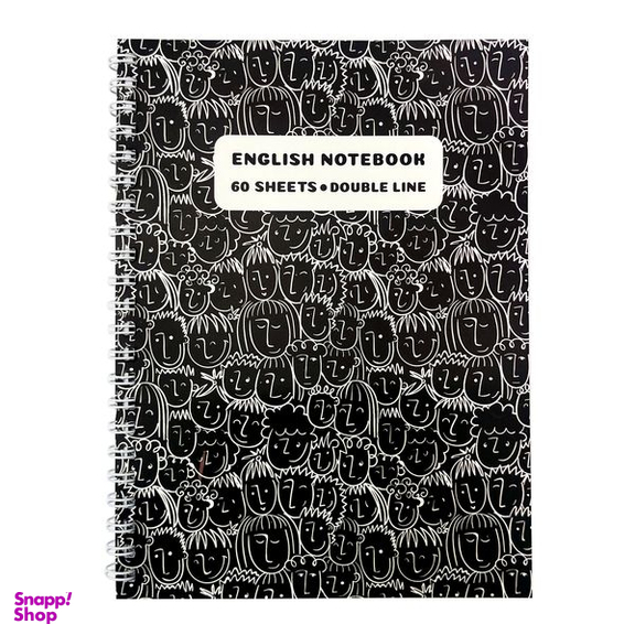 دفتر زبان 60 برگ مدل آدم ها