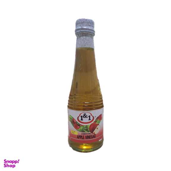 سرکه سیب یک و یک حجم ۵۰۰ میلی لیتر