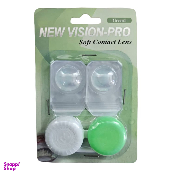 لنز چشم پرو نیو ویژن شماره 20 رنگ سبز روشن بدون دور به همراه جای لنز