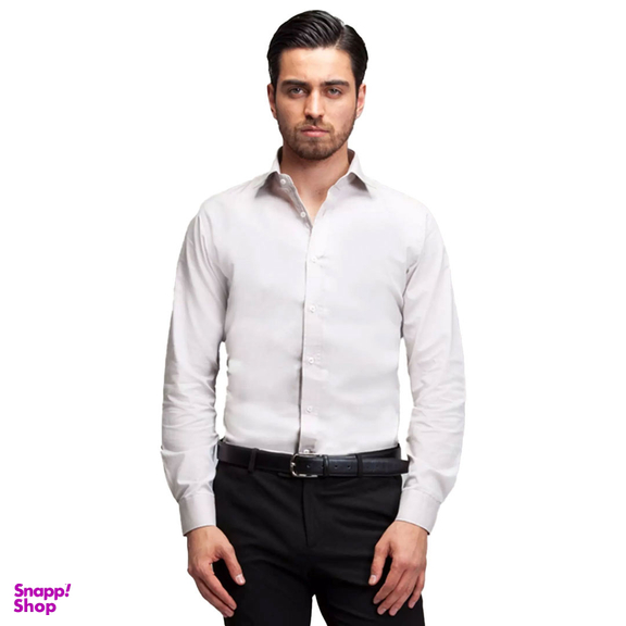 پیراهن مردانه آستین بلند ساده ست من کد PN100 رنگ کرم