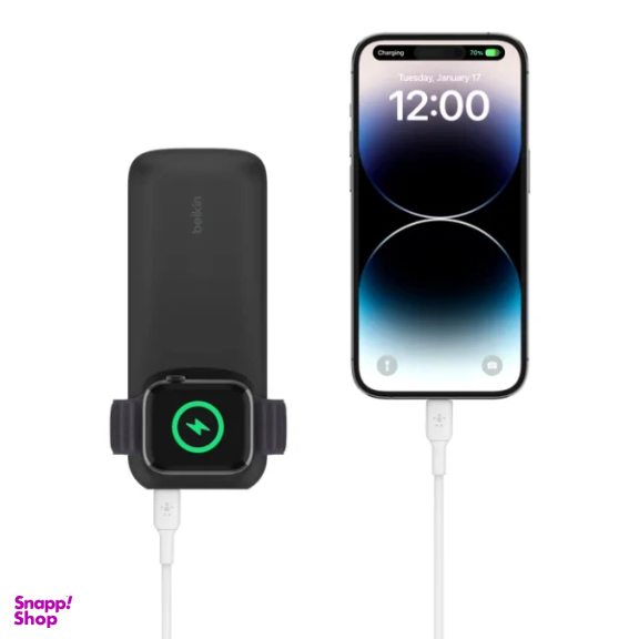 پاوربانک بی سیم بلکین مدل BPD005BT BK ظرفیت 10000 میلی آمپر ساعت