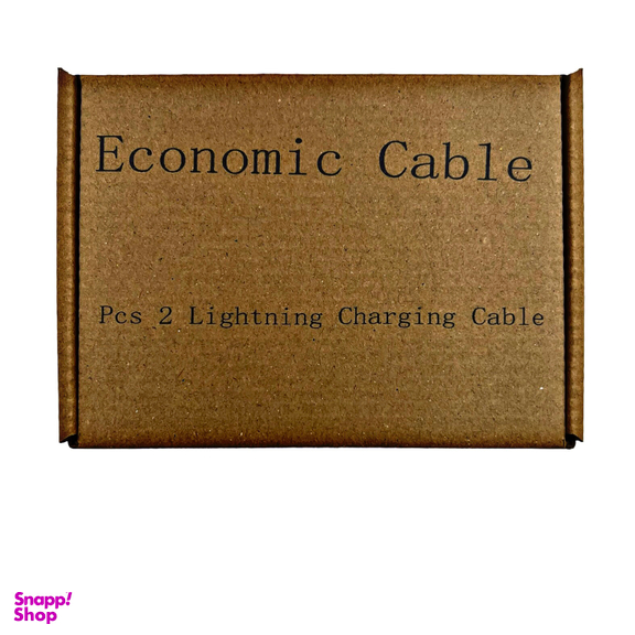 کابل تبدیل USB به Lightning مدل اکونومی 2028 طول 1 متر بسته 2 عددی