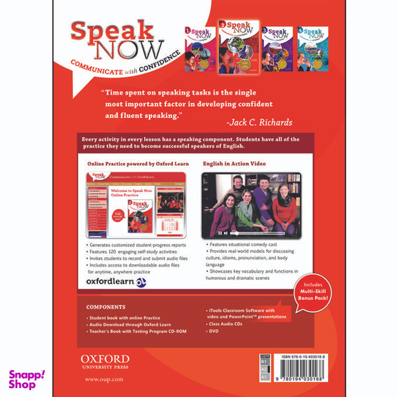 کتاب Speak Now 2 اثر Jack C.Richards & David Bohlke انتشارات Oxford