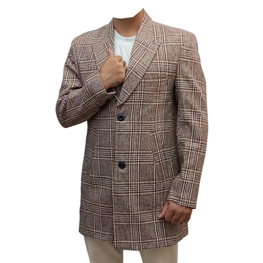 پالتو مردانه طرح چهارخانه کد M3