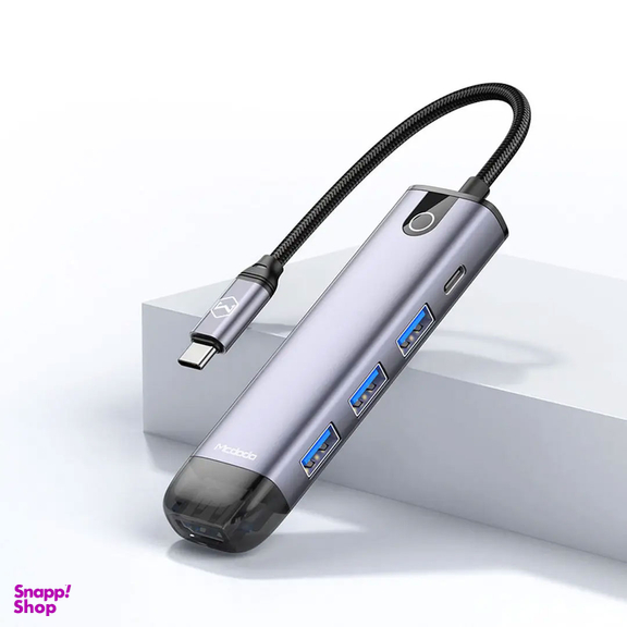 هاب 5 پورت USB-C مک دودو مدل HU-7750 طول 15 سانتی‌ متر
