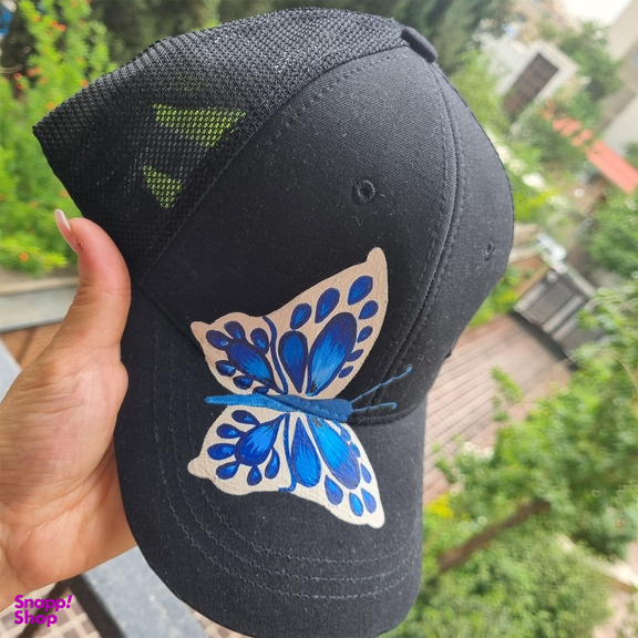 کلاه کپ زنانه مدل پروانه