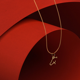 گردنبند طلا 18 عیار زنانه مدوپد مدل اسب کد B3-1-1136