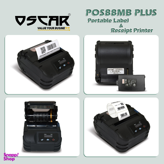 فیش و لیبل پرینتر قابل حمل اسکار مدل 88MB PLUS