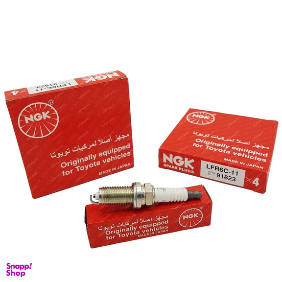 شمع خودرو ان جی کی مدل LFR6C-11 91823 مناسب برای پژو 206 تیپ 5 بسته 4 عددی