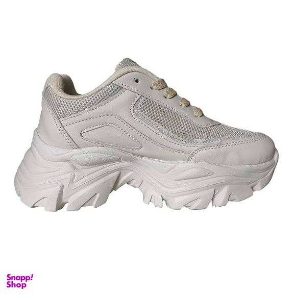 کفش راحتی زنانه مدل نگین دار کد 428 رنگ کرم