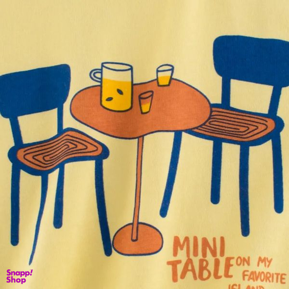 تی شرت آستین کوتاه دخترانه هومنیتی مدل WYKGTSHT9562-YEL