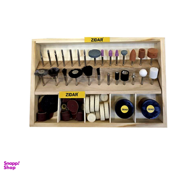 سری فرز انگشتی زیدار کد 20508 مجموعه ۱۰۰ عددی