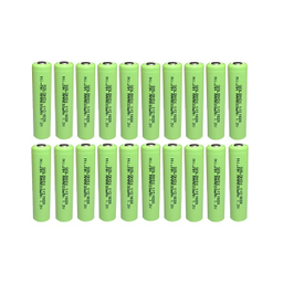 باتری نیم قلمی قابل شارژ سولونیکس مدل Ni-MH 600mAh سرتخت مجموعه 20 عددی