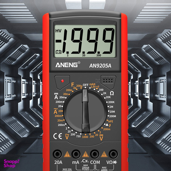 مولتی متر دیجیتال آننگ مدل AN9205A کد RED