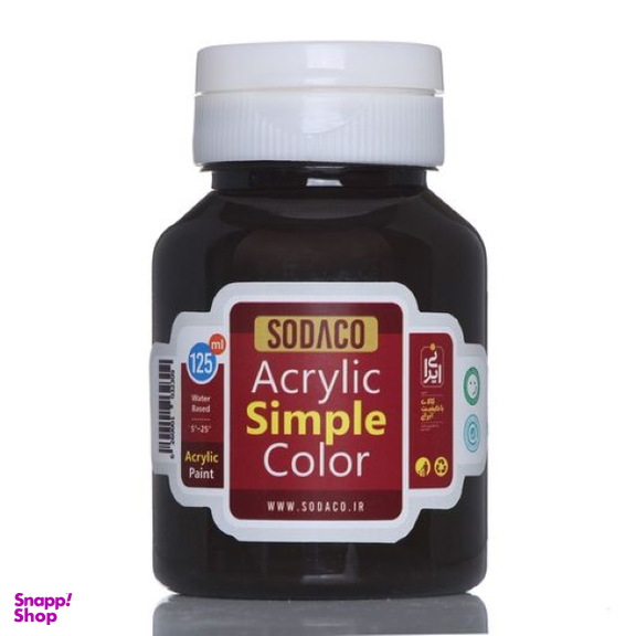 رنگ اکریلیک سوداکو مدل ساده حجم 125 میلی لیتر