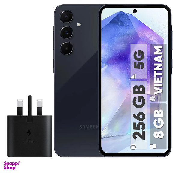 گوشی موبایل سامسونگ مدل Galaxy A55 دو سیم کارت ظرفیت 256 گیگابایت و رم 8 گیگابایت به همراه شارژر سامسونگ - ویتنام