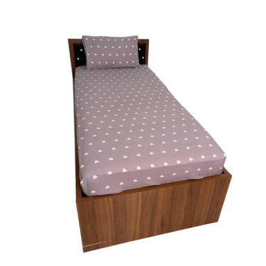 نیم ست ملحفه و روبالشی مدل قلب یکنفره 2 تکه