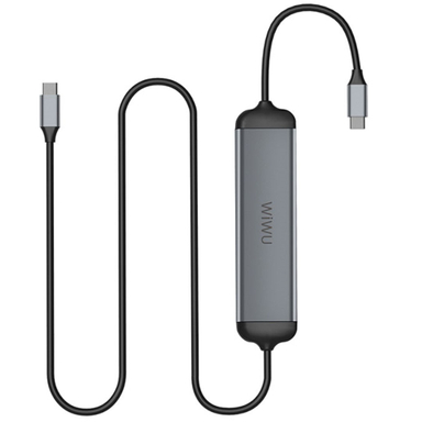 هاب تایپ سی 5 پورت ویوو مدل Alpha 521H 5 In 1 Type C Hub