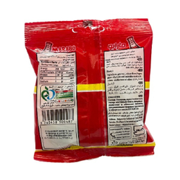 پاستیل لقمه ای نواری با طعم کولا مارابو وزن 50 گرم بسته 12 عددی