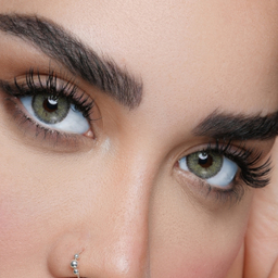 لنز رنگی بیوتی کد SDA31 شماره 16 رنگ سبز گرافیتی