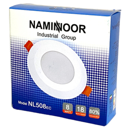 پنل ال ای دی 8 وات نامین نور مدل NL508