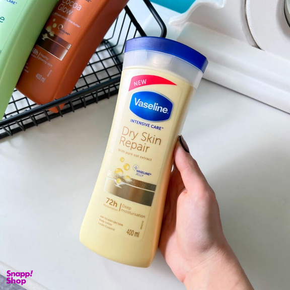 لوسیون بدن وازلین مدل Dry Skin Repair حجم 400 میلی لیتر