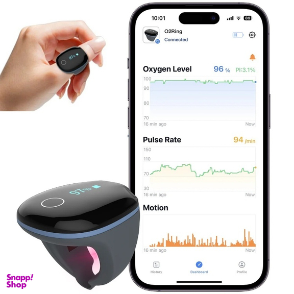 پالس اکسیمتر هولتر اکسیژن و آنالیزور کیفیت خواب مدل O2ring