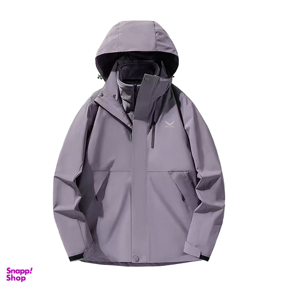 کاپشن دوپوش دخترانه اسنوهاک کد 99618B رنگ یاسی