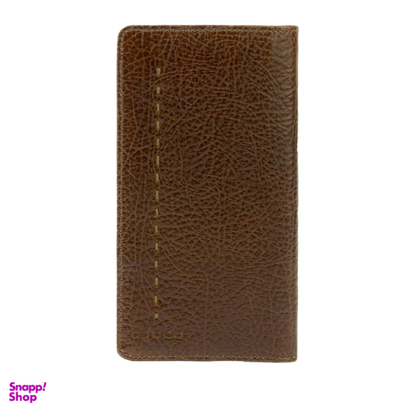 کیف پول پالتویی مردانه چرم کروکو مدل کابوی