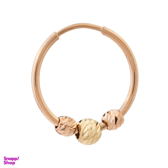 گوشواره طلا 18 عیار زنانه داریم طرح البرنادو کد 3L