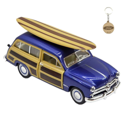 ماکت ماشین کینزمارت مدل فلزی فورد وودی واگن 1949 ساحلی FORD WOODY WAGON به همراه جاسوییچی