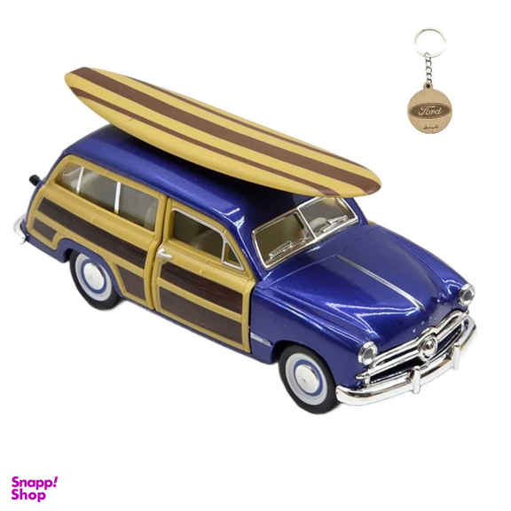 ماکت ماشین کینزمارت مدل فلزی فورد وودی واگن 1949 ساحلی FORD WOODY WAGON به همراه جاسوییچی