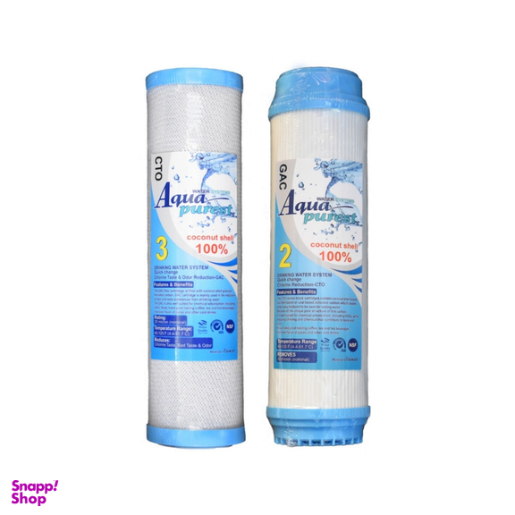 فیلتر دستگاه تصفیه آب آکوا پیورست مدل CTO-GAC مجموعه 2 عددی