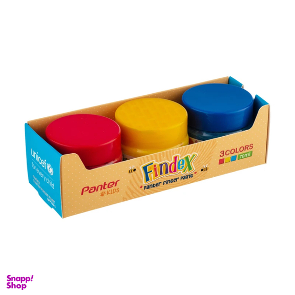 رنگ انگشتی پنتر یونیسف مدل Findex بسته 3 عددی